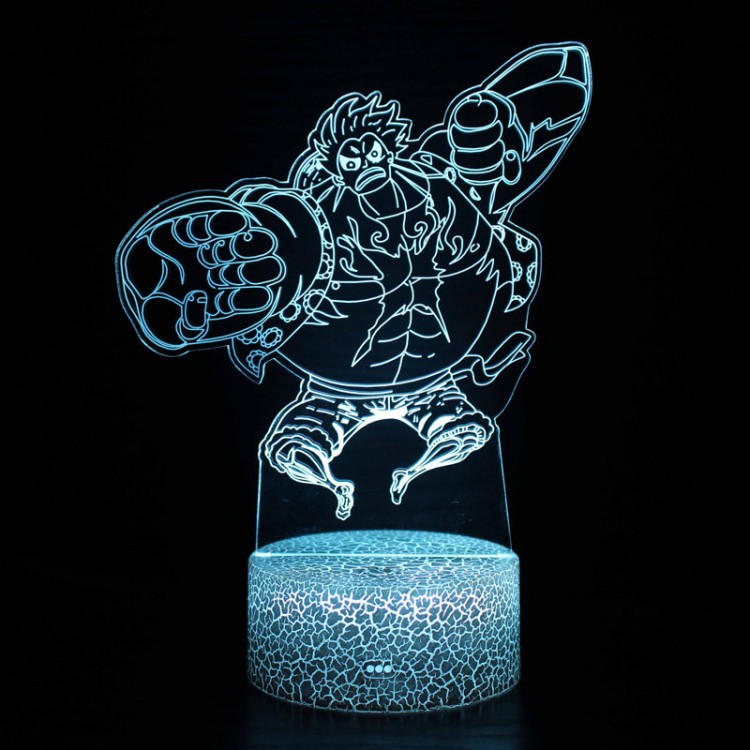 Lampe 3D One Piece : Mini Luffy combat