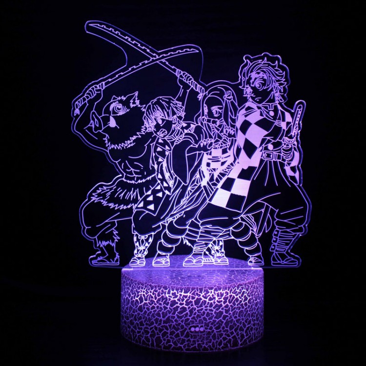 Lampe 3D Demon Slayer Inosuke Zenitsu Nezuko Tanjiro