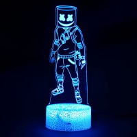 Lampe 3D Marshmello Fortnite