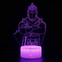 Lampe 3D Chevalier Noir Fortnite