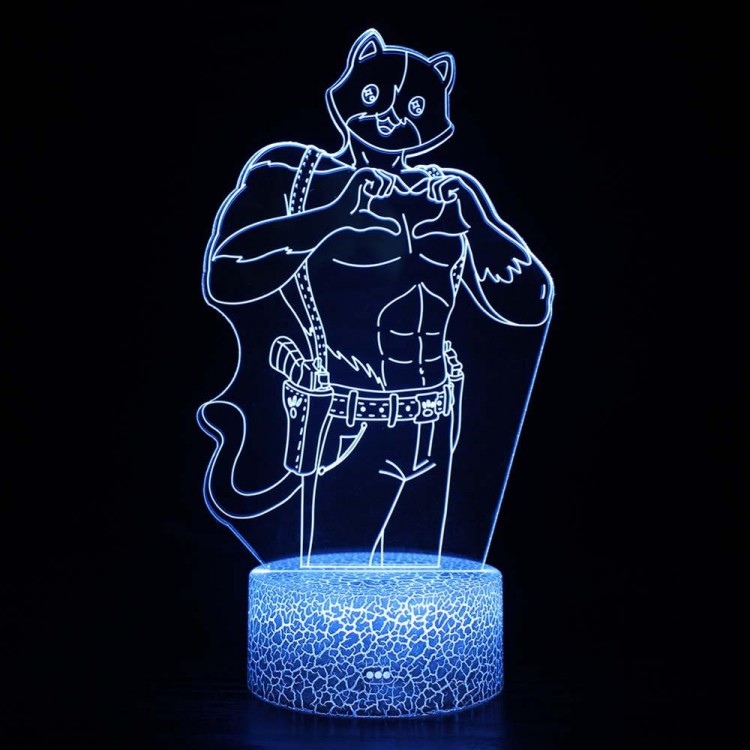 Lampe 3D Miaouscle Fortnite