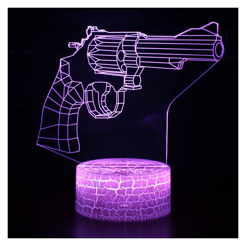 Lampe 3D Pistolet