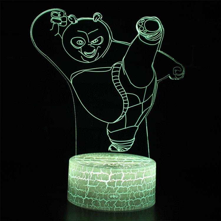 Lampe 3D Kung Fu Panda Po Ping