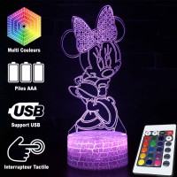 Lampe 3D Minnie Mouse caractéristiques