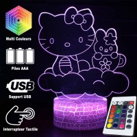 Lampe 3D Hello Kitty sur un nuage caractéristiques