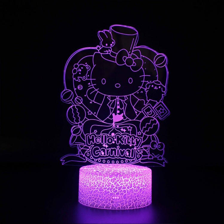 Lampe 3D Hello Kitty carnaval