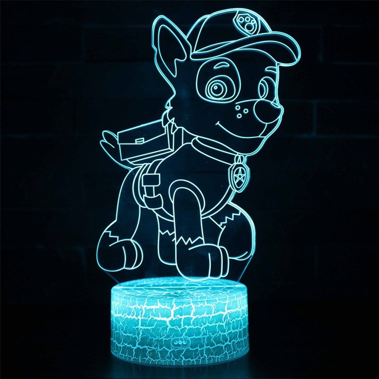 Lampe 3D Pat Patrouille : Rocky l'expert en recyclage