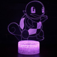 Lampe 3D Carapuce Pokémon