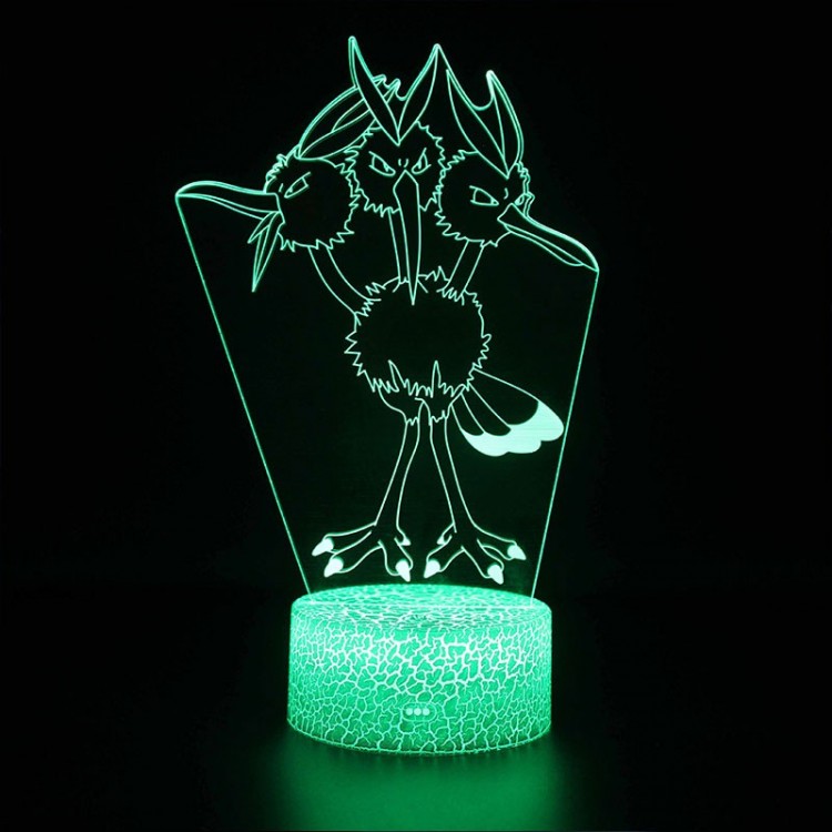 Lampe 3D Dodrio Pokémon