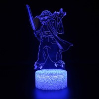 Lampe 3D Yoda sabre laser